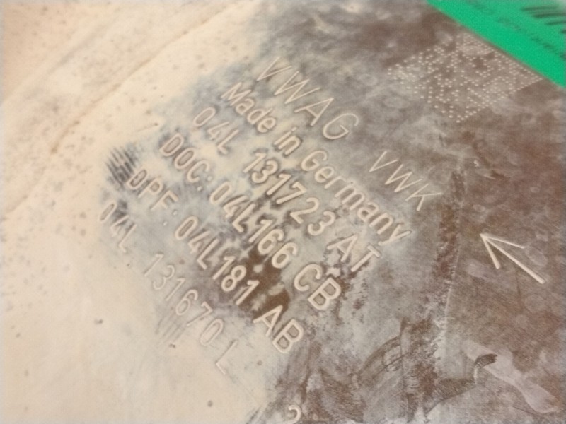 Recambio de filtro de particulas para volkswagen passat b8 variant (3g5, cb5) 2.0 tdi referencia OEM IAM 04L131723AT  