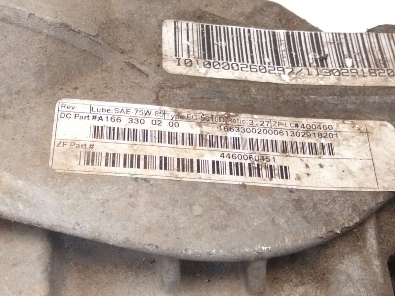 Recambio de diferencial delantero para mercedes-benz clase m (w166) ml 250 cdi / bluetec 4-matic (166.004, 166.003) referencia O