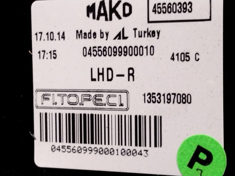 Recambio de faro derecho para fiat fiorino furgoneta/monovolumen (225_) ecargo (ev) referencia OEM IAM 1353197080  