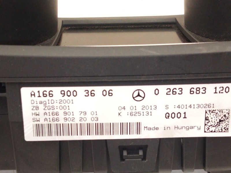 Recambio de cuadro instrumentos para mercedes-benz clase m (w166) ml 250 cdi / bluetec 4-matic (166.004, 166.003) referencia OEM