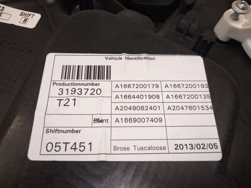 Recambio de elevalunas delantero izquierdo para mercedes-benz clase m (w166) ml 250 cdi / bluetec 4-matic (166.004, 166.003) ref