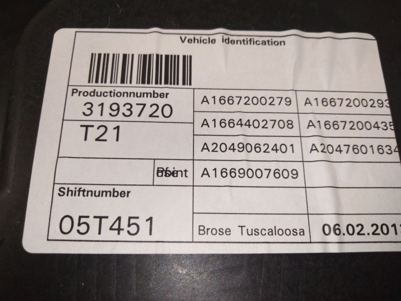 Recambio de elevalunas delantero derecho para mercedes-benz clase m (w166) ml 250 cdi / bluetec 4-matic (166.004, 166.003) refer