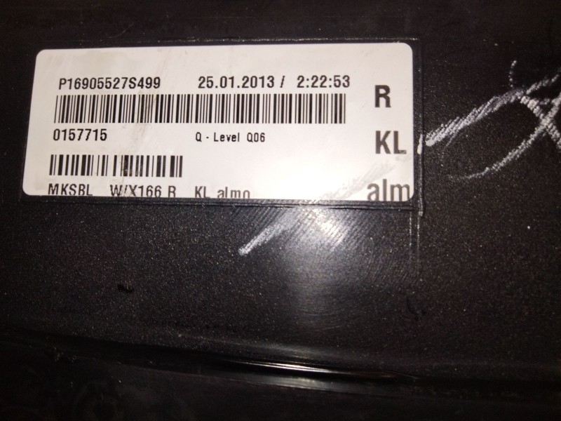 Recambio de consola central para mercedes-benz clase m (w166) ml 250 cdi / bluetec 4-matic (166.004, 166.003) referencia OEM IAM