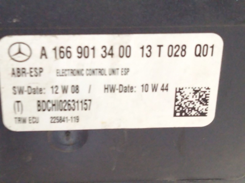 Recambio de abs para mercedes-benz clase m (w166) ml 250 cdi / bluetec 4-matic (166.004, 166.003) referencia OEM IAM A1664314612