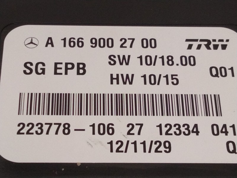 Recambio de modulo electronico para mercedes-benz clase m (w166) ml 250 cdi / bluetec 4-matic (166.004, 166.003) referencia OEM 