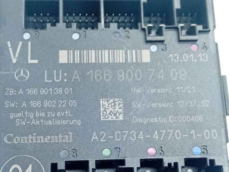 Recambio de modulo control puerta para mercedes-benz clase m (w166) ml 250 cdi / bluetec 4-matic (166.004, 166.003) referencia O