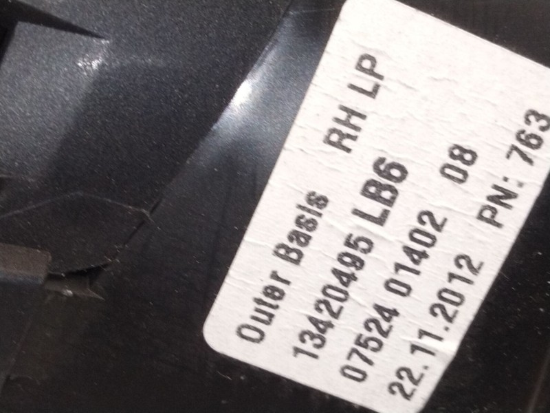 Recambio de aireador derecho para opel astra j (p10) 2.0 cdti (68) referencia OEM IAM   