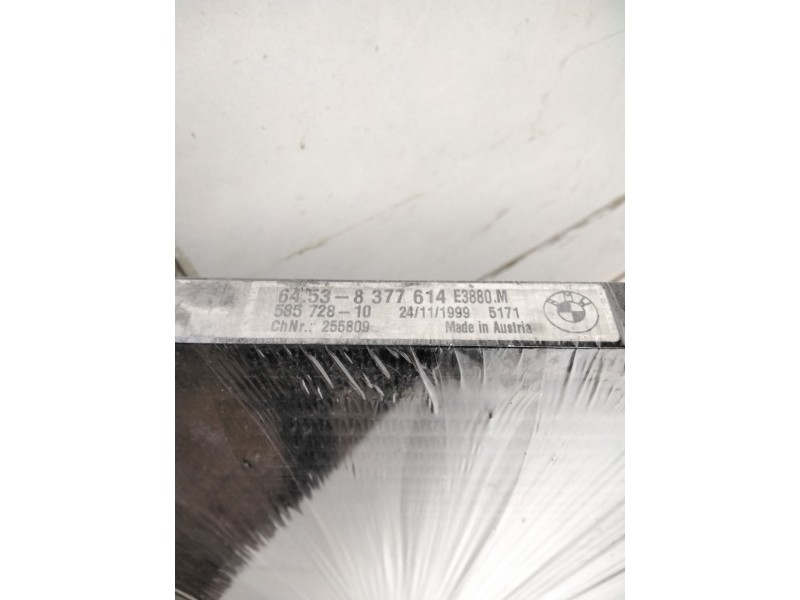Recambio de condensador / radiador aire acondicionado para bmw serie 3 berlina (e46) 328i referencia OEM IAM 8377614  255809