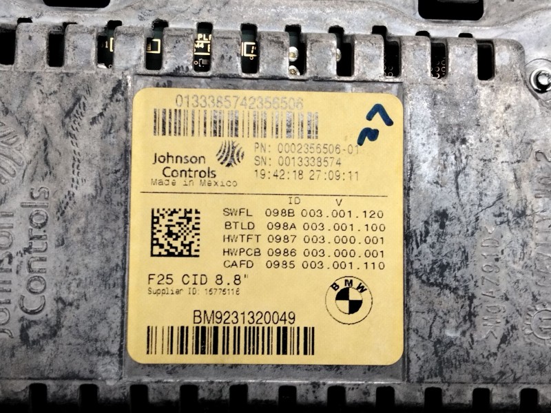 Recambio de pantalla multifuncion para bmw x3 (f25) xdrive 20 d referencia OEM IAM 15775116  