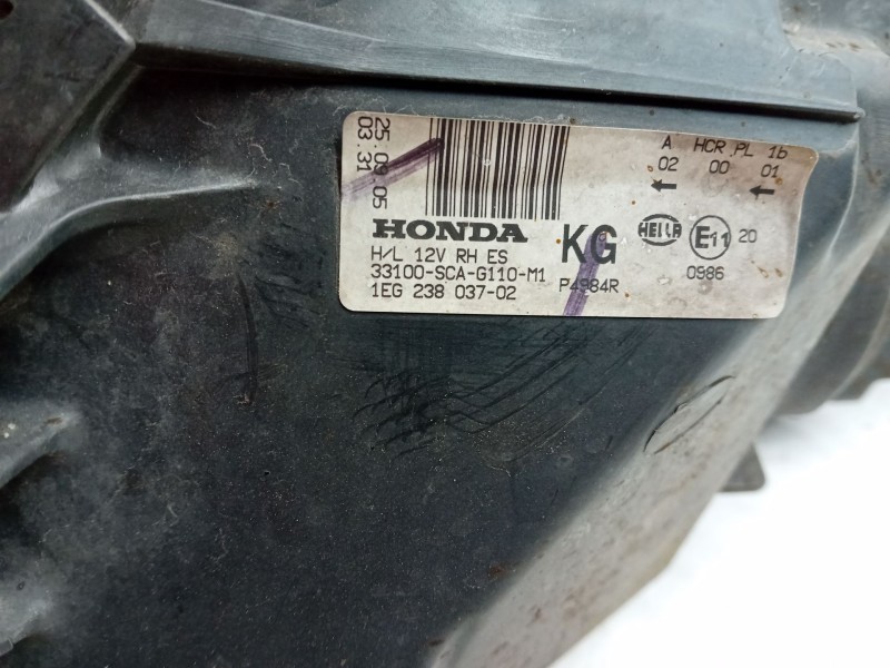 Recambio de faro derecho para honda cr-v ii (rd_) 2.0 (rd5) referencia OEM IAM 1eg23803702  