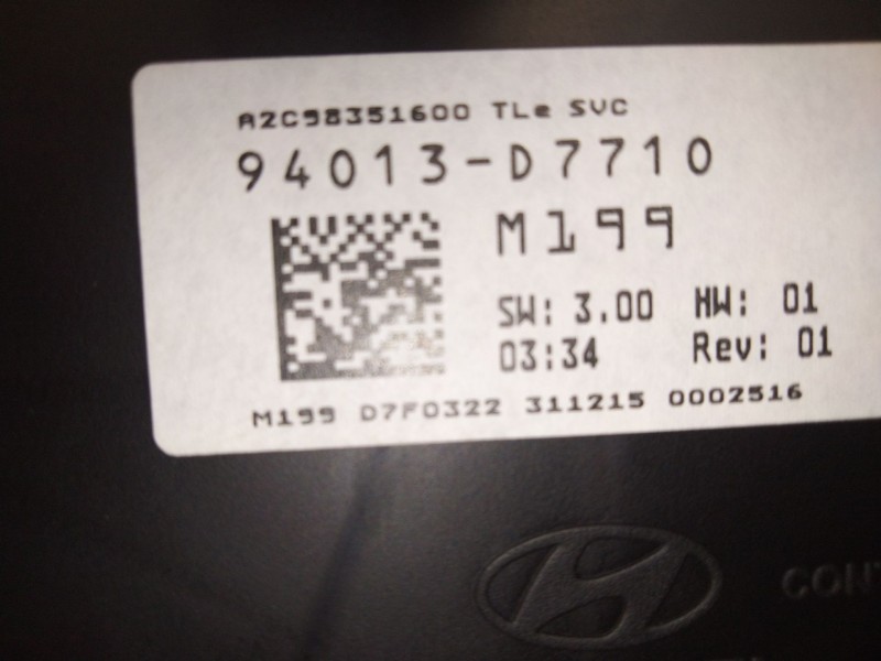 Recambio de cuadro instrumentos para hyundai tucson (tl, tle) 2.0 crdi referencia OEM IAM 94013D7710  