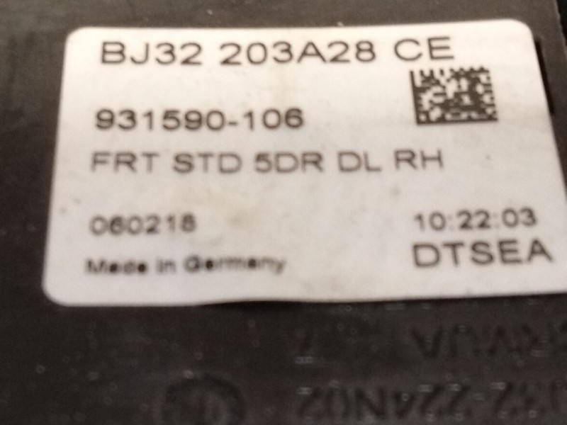 Recambio de maneta exterior delantera derecha para land rover evoque 2.0 td4 cat referencia OEM IAM BJ32203A28  