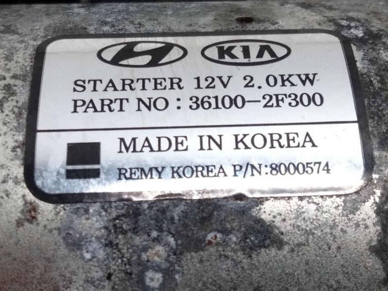 Recambio de motor arranque para hyundai tucson (tl, tle) 2.0 crdi referencia OEM IAM 361002F300  