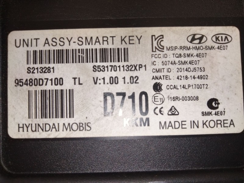 Recambio de modulo electronico para hyundai tucson (tl, tle) 2.0 crdi referencia OEM IAM 95480D7100  