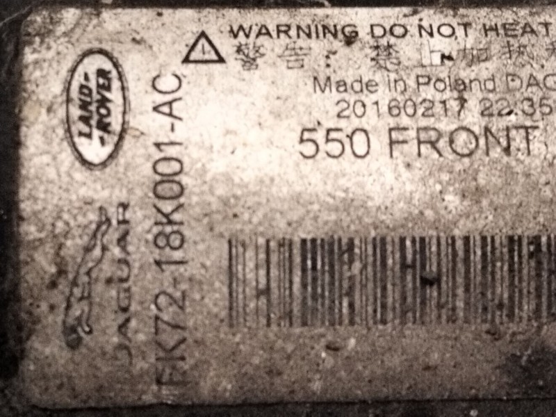 Recambio de amortiguador delantero izquierdo para land rover discovery sport (l550) 2.0 d referencia OEM IAM FK7218K001AC  