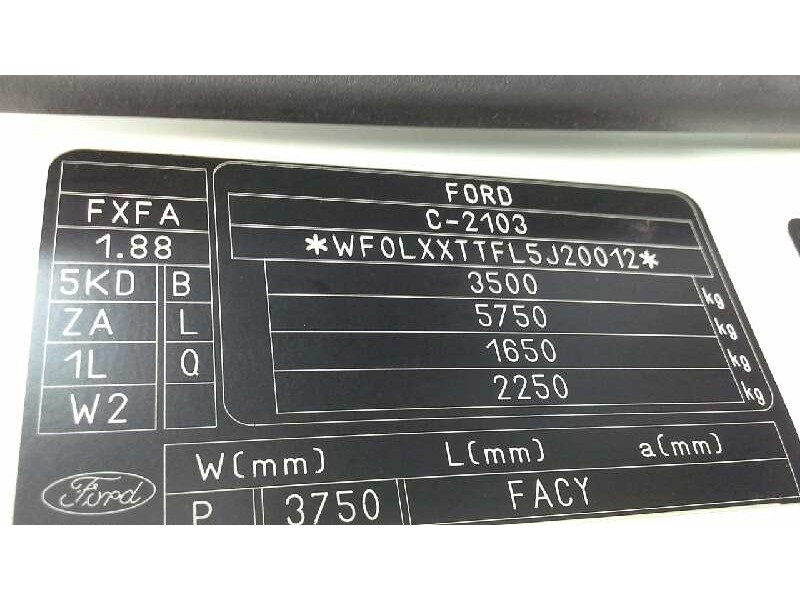 ford transit caja cerrada, larga (fy) (2000 =>) del año 2005