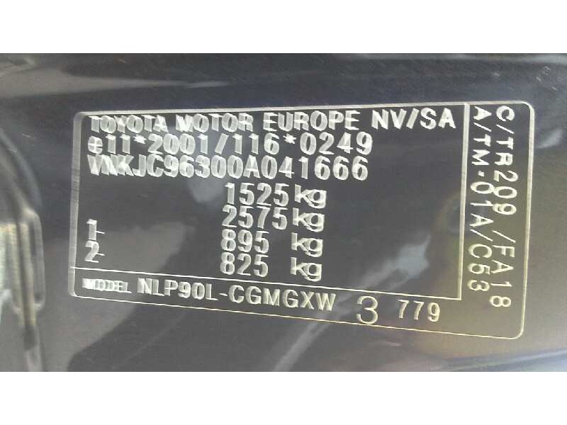 toyota yaris (ksp9/scp9/nlp9) del año 2007