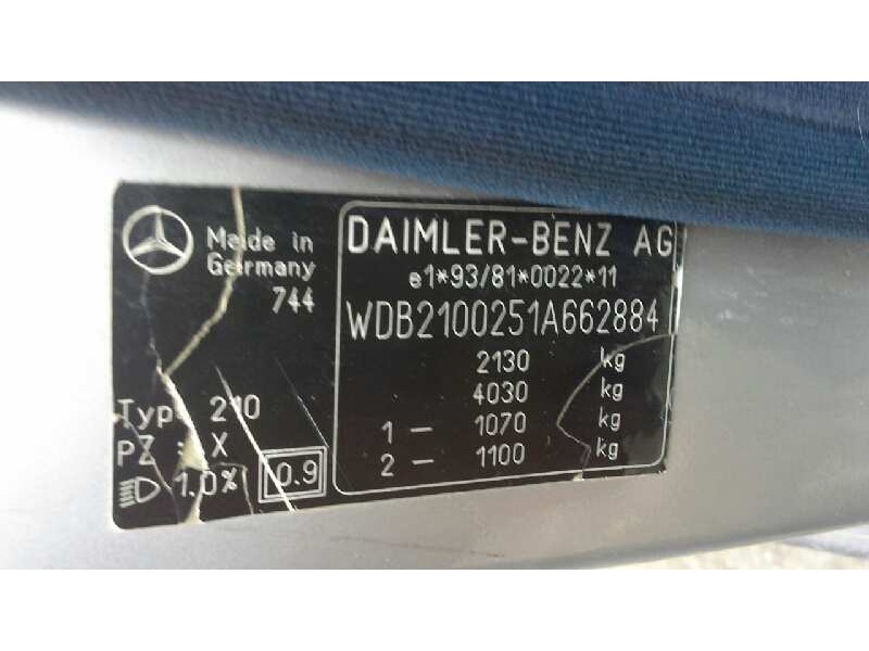 mercedes-benz clase e (w210) berlina diesel del año 1998