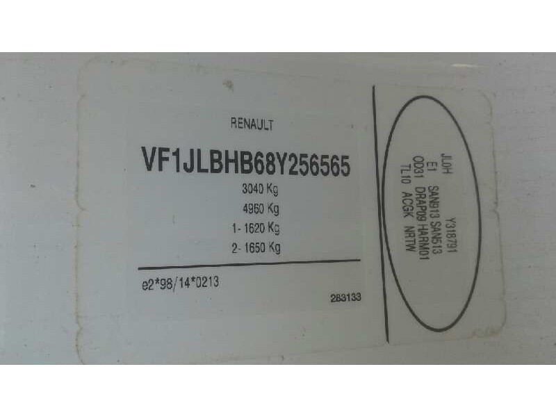 renault trafic caja cerrada (ab 4.01) del año 2007