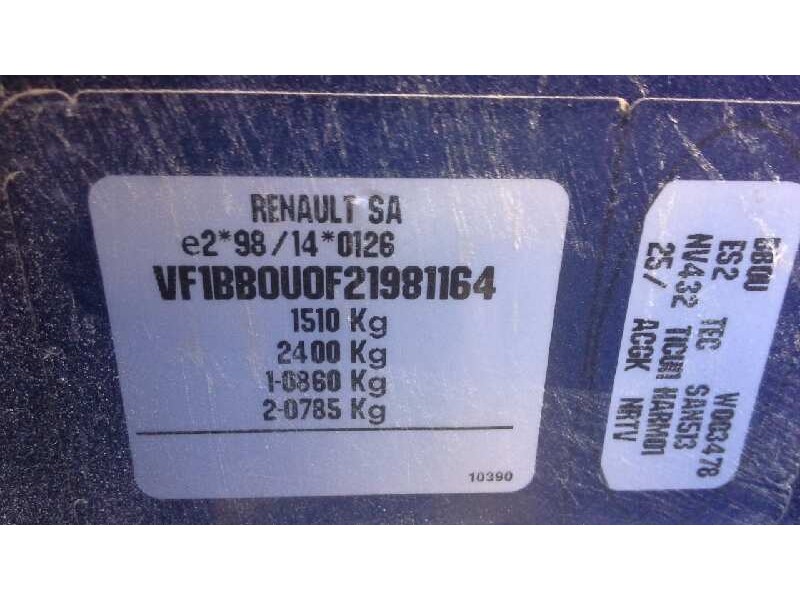 renault clio ii fase i (b/cbo) del año 2000