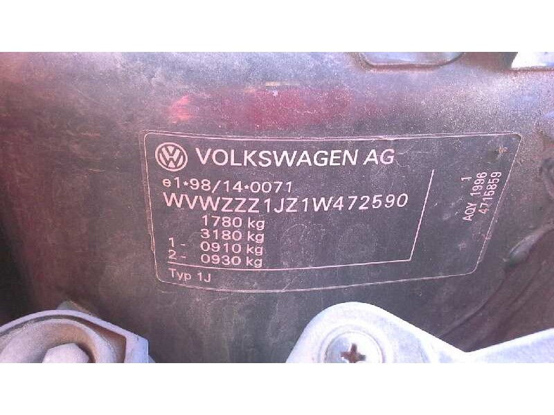 volkswagen bora berlina (1j2) del año 2000