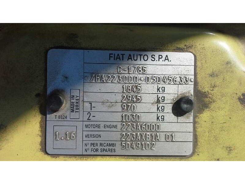 fiat doblo cargo (223) del año 2002