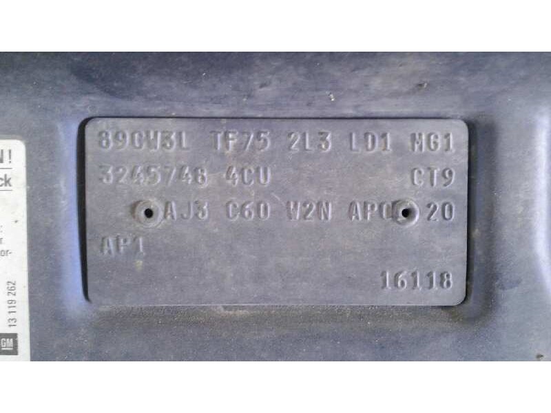 opel zafira a del año 2003