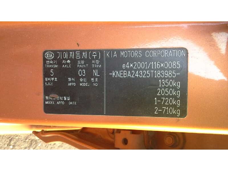 kia picanto del año 2005