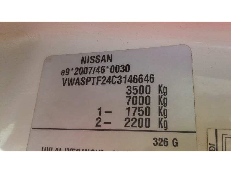 nissan cabstar 09.06 del año 2012