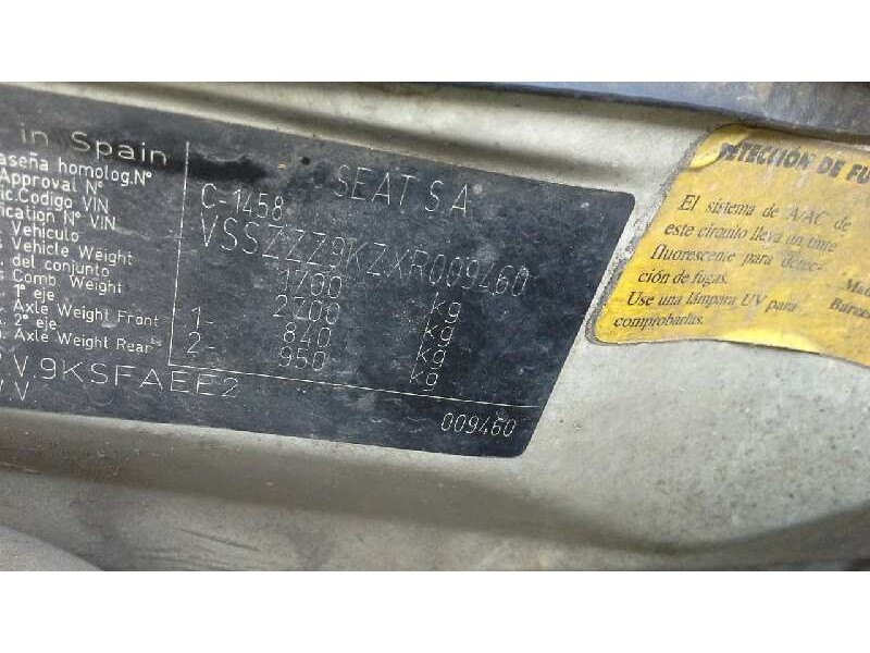 seat inca (6k9) del año 1998