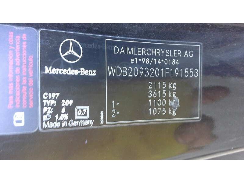 mercedes-benz clase clk (w209) coupe del año 2006