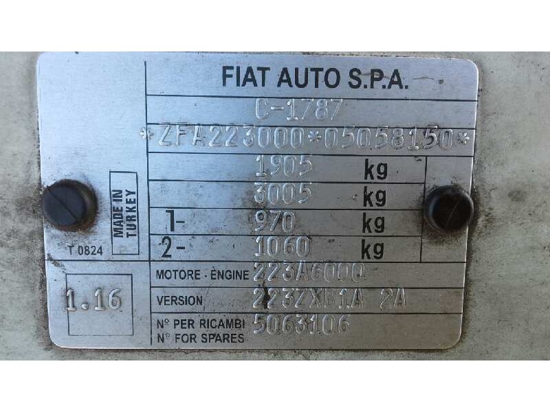 fiat doblo (119) del año 2002