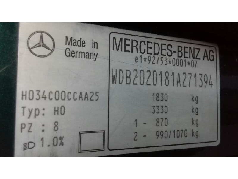 mercedes-benz clase c (w202) berlina del año 1995