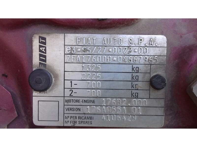 fiat punto berlina (176) del año 1998