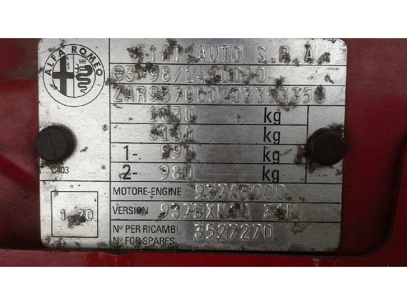 alfa romeo 147 (190) del año 2007