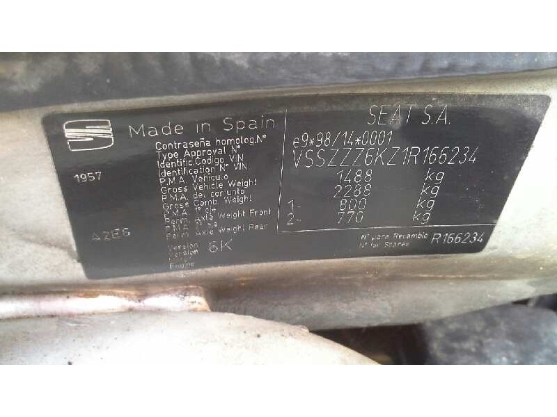 seat ibiza (6k1) del año 2000