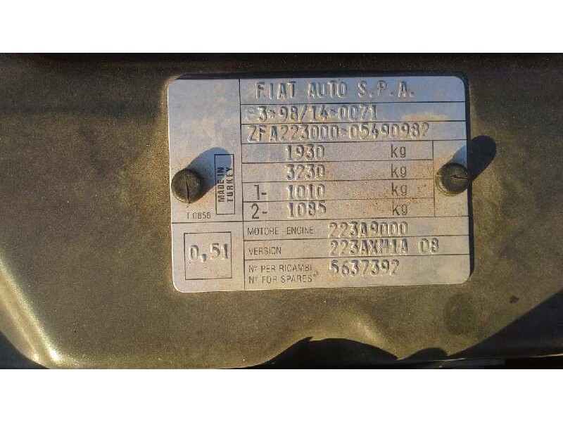 fiat doblo (119) del año 2007