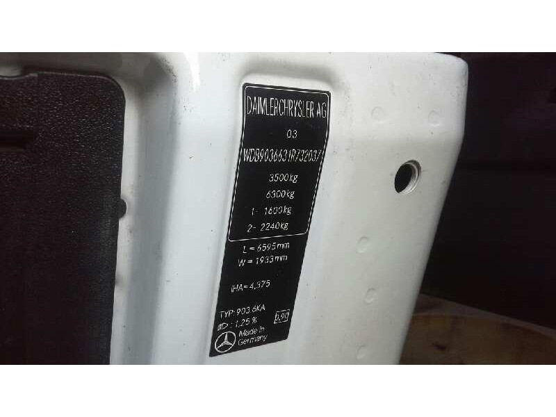 mercedes-benz sprinter 02.00  caja cerrada, techo elevado del año 2005