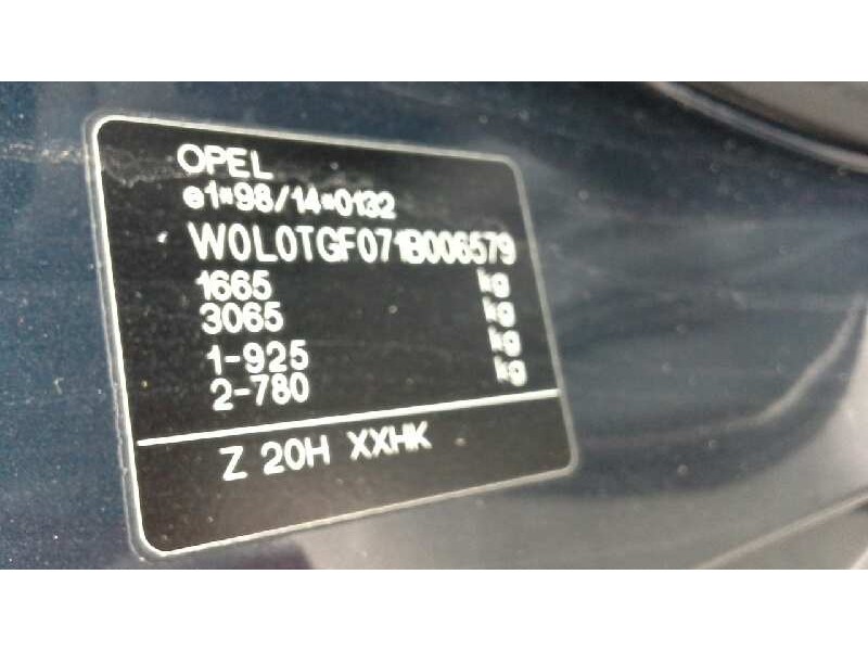 opel astra g coupé del año 2001