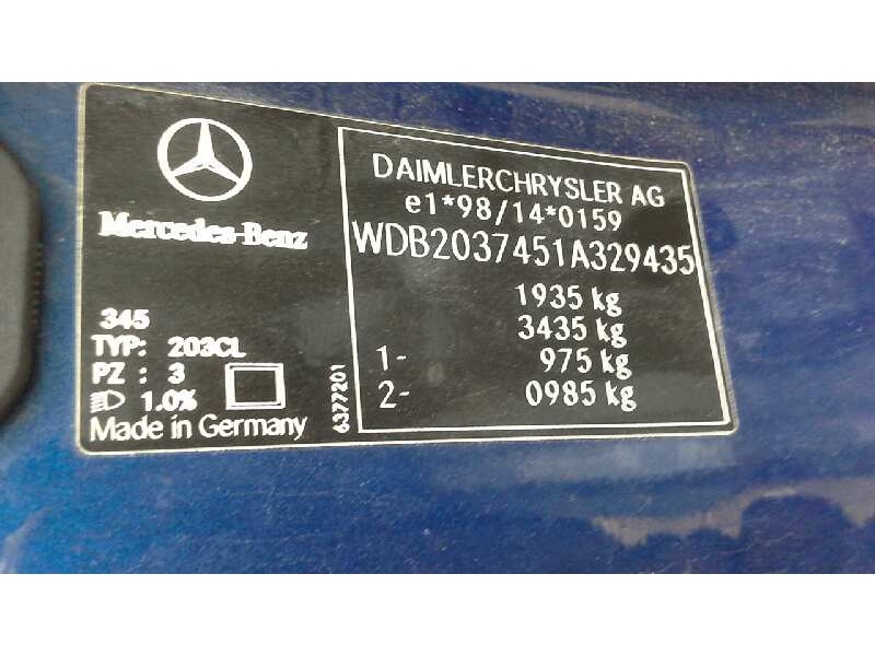 mercedes-benz clase c (w203) sportcoupe del año 2002