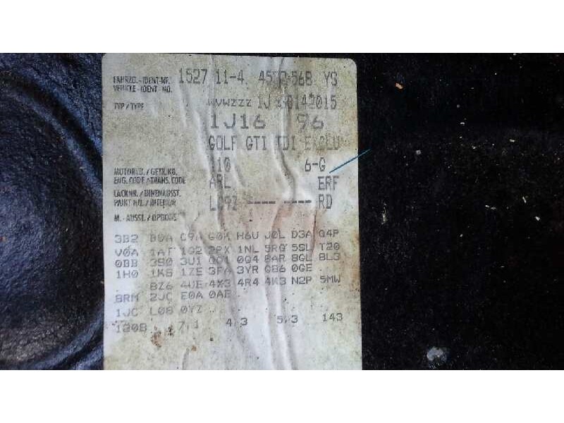 volkswagen golf iv berlina (1j1) del año 2003