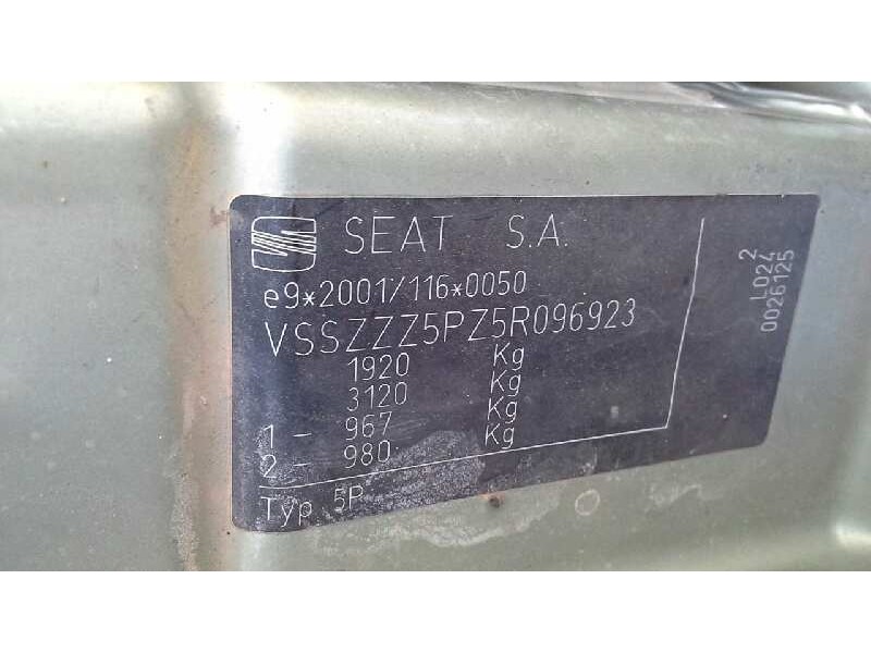 seat altea (5p1) del año 2005