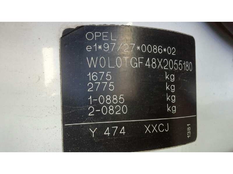 opel astra g berlina del año 1998