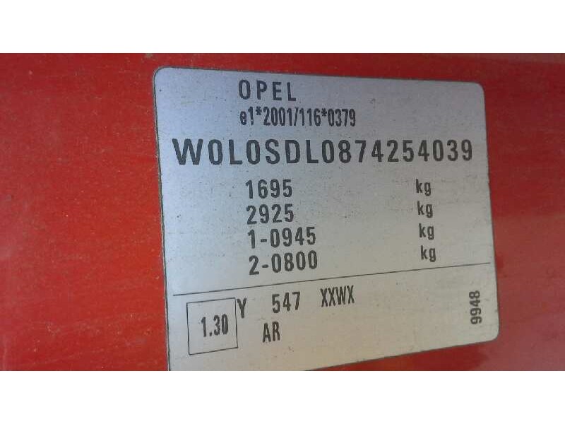 opel corsa d del año 2007