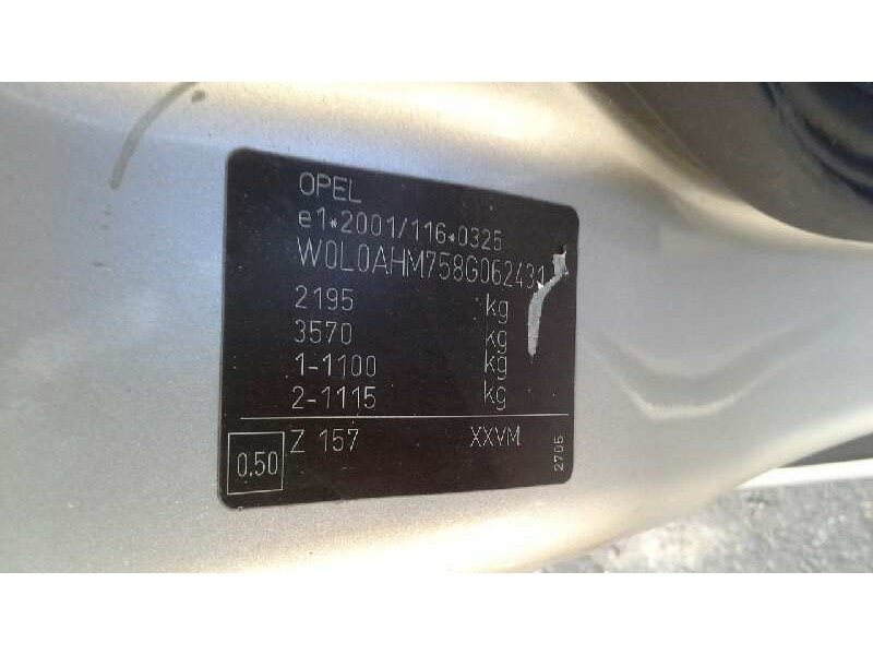 opel zafira b del año 2008