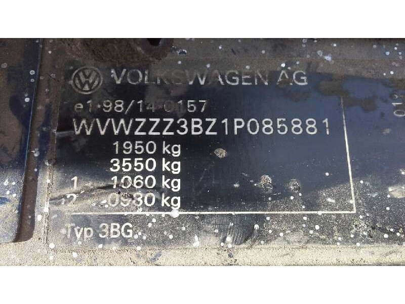 volkswagen passat berlina (3b3) del año 2001