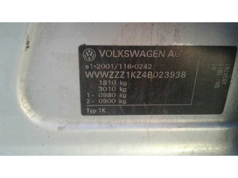 volkswagen golf v berlina (1k1) del año 2004