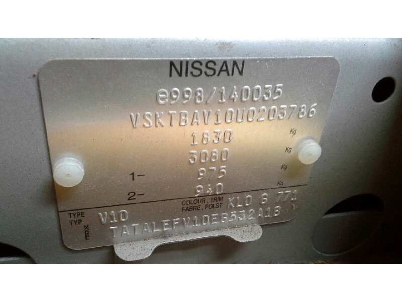 nissan almera tino (v10m) del año 2006