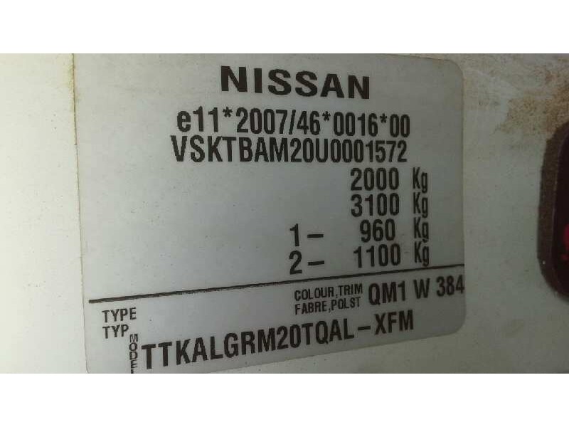 nissan nv 200 (m20) del año 2010