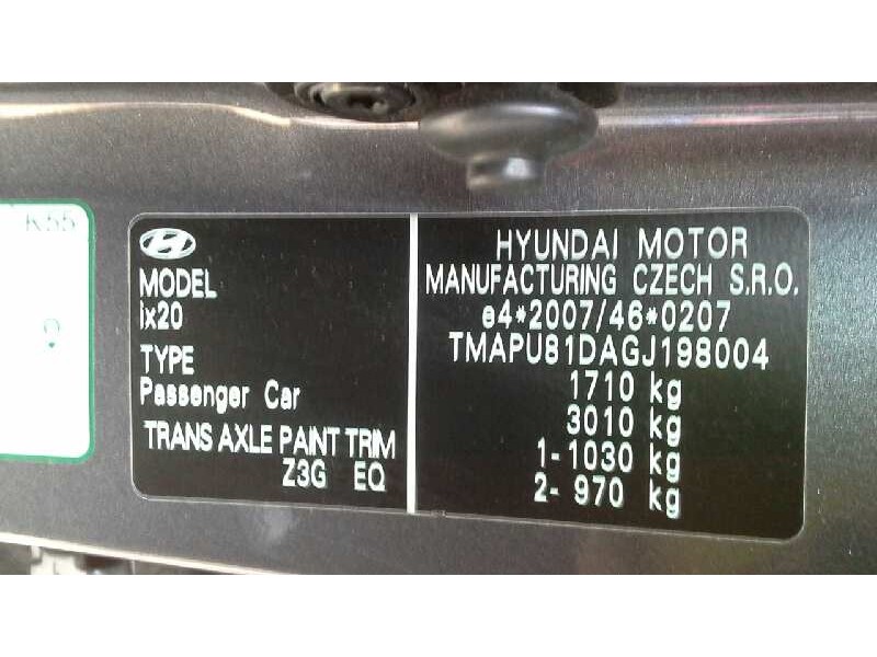 hyundai ix20 del año 2015